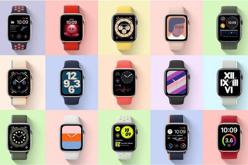 Apple Watch SE có nhiều mặt đồng hồ đa dạng phong cách Apple Watch SE có nhiều mặt đồng hồ đa dạng phong cách