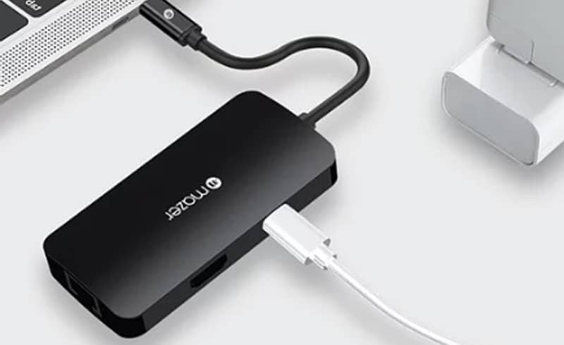 Hub chuyển đổi MAZER 6in1 Multiport MULTI4060-Hỗ trợ cổng sạc USB-C 87W với tốc độ truyền 10 Gbps
