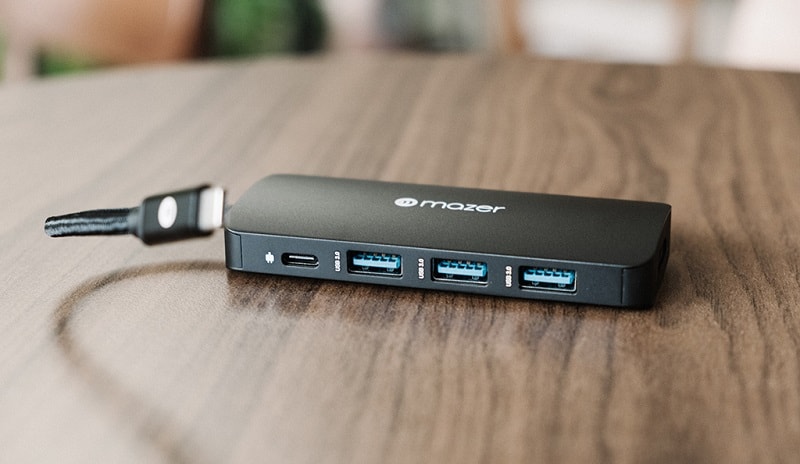 Hub chuyển đổi MAZER 7in1 Multiport MULTI4070-Sạc nhanh qua cổng USB-C Power Delivery