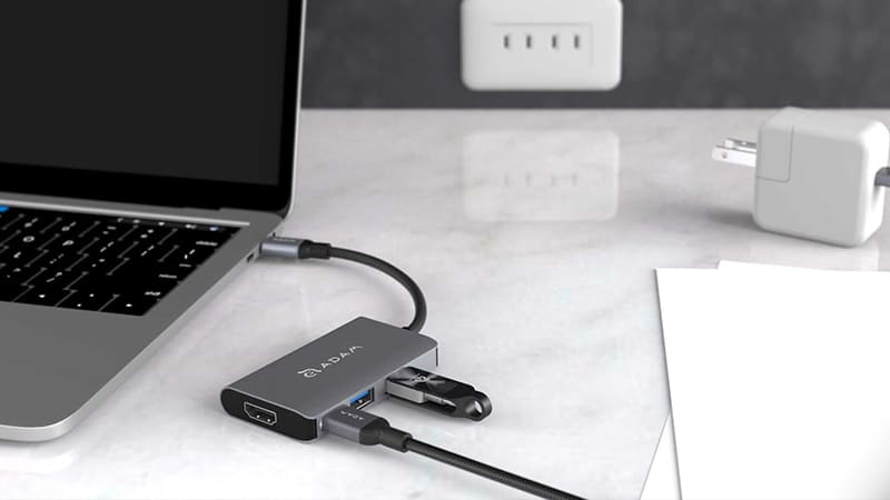 Hub chuyển đổi Adam elements 4in1 CASA PD60W A01M hỗ trợ sạc thông qua cổng USB-C Hub chuyển đổi Adam elements 4in1 CASA PD60W A01M hỗ trợ sạc thông qua cổng USB-C