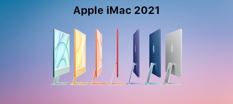 iMac 24 inch 4.5K – 2021 – Apple M1-iMac 24 inch thế hệ mới này có đến 7 màu sắc