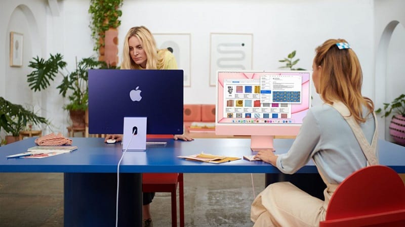 iMac 24 inch 4.5K – 2021 – Apple M1-Tiện lợi với FaceTime HD và trang bị 3 micro chất lượng cao