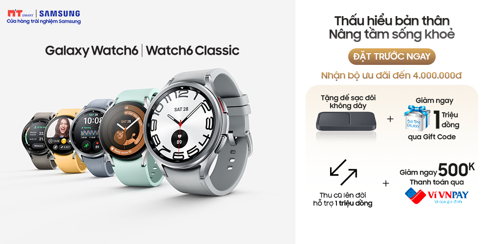 Đặt hàng sớm Samsung Galaxy Watch6 Series