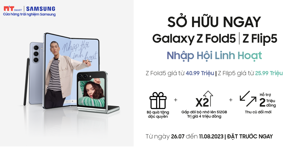 Đặt hàng sớm Galaxy Z Fold5 và Galaxy Z Flip5