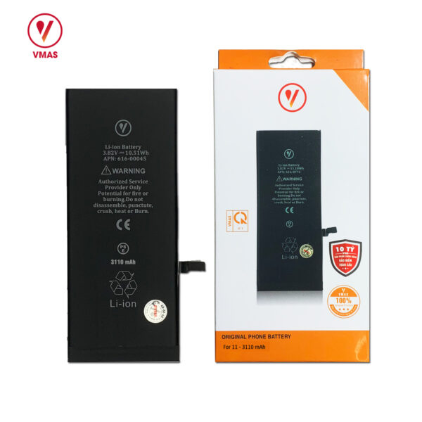 PV11 - Thay pin chính hãng Vmas iPhone 11