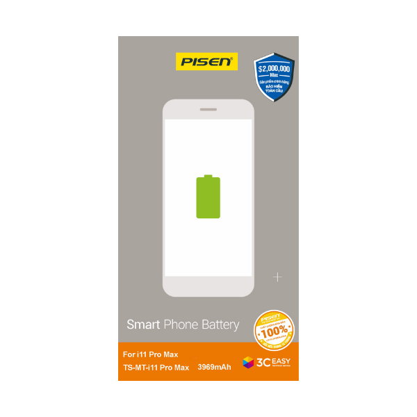 PPS11PM - Thay pin chính hãng Pisen iPhone 11 Promax