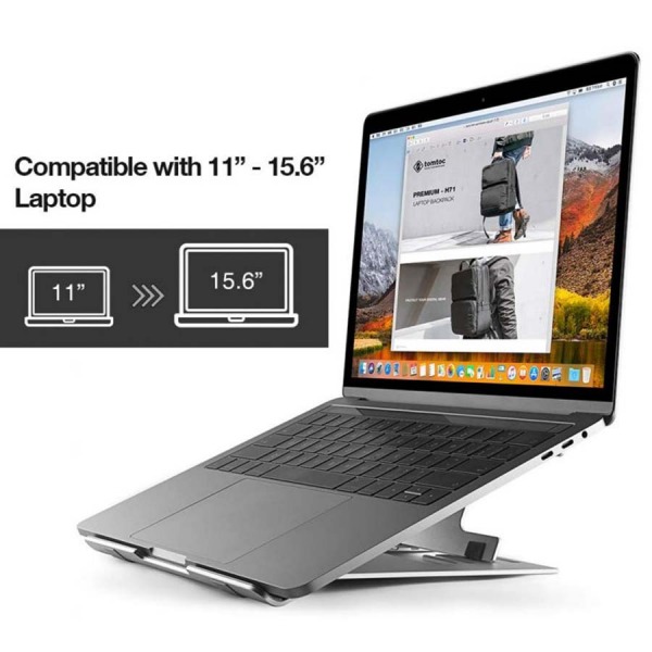 6061 - Đế tản nhiệt TomToc Folding Aluminum Laptop Stand B4002S - 2