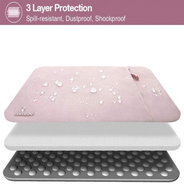 A13-C02C - TÚI CHỐNG SỐC TOMTOC PROTECTIVE MACBOOK PRO AIR 13” NEW PINK A13-C02C - 3