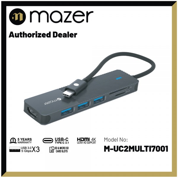 MULTI7001 - Hub chuyển đổi Mazer Infinite.HUB Pro 6in1 USB-C MULTI7001 - 4