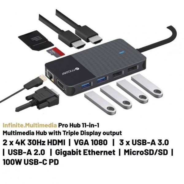 MULTI7003 - Hub chuyển đổi Mazer Infinite.HUB Pro 11in1 USB-C MULTI7003 - 4