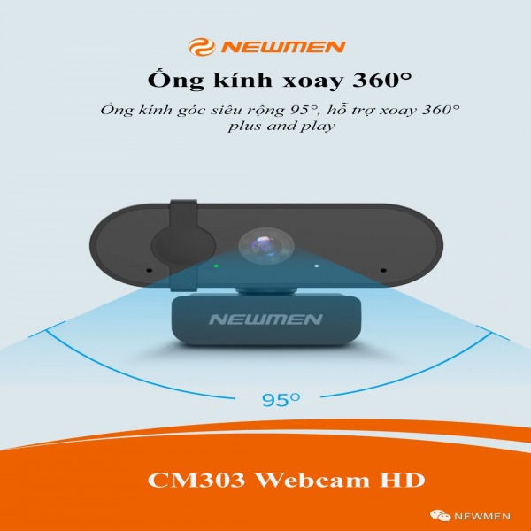 CM303 - Webcam CM303 (1080 Full HD) Plug and Play - 3