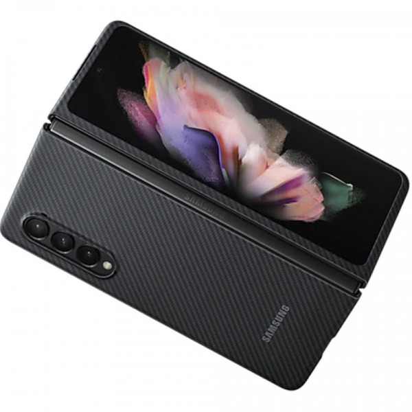 OLA-ZFOLD3-D - Ốp Lưng Aramid Cover Samsung Galaxy Z Fold3 - Đen - 4