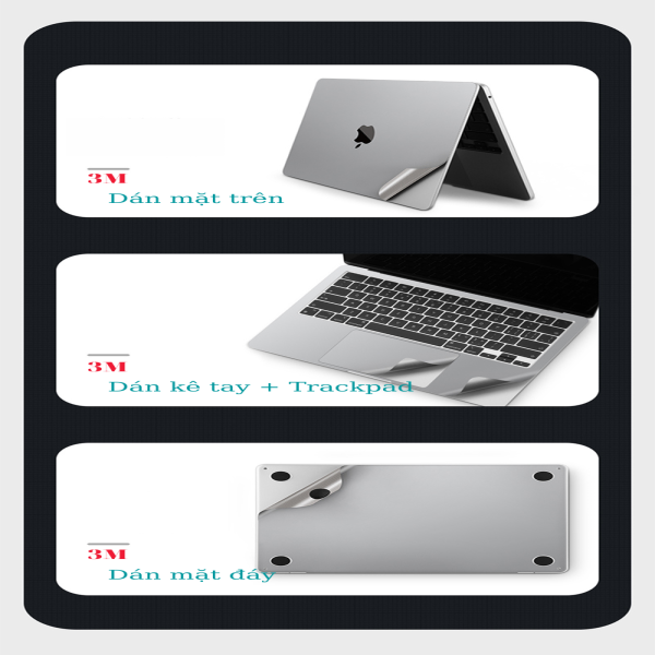 JMA13M2 - Bộ dán MacBook Air M2 13.6 inch 5 in 1 Full JRC JMA13M2 - 2