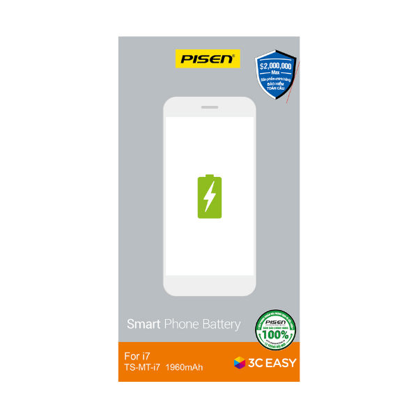 PPS7 - Thay pin chính hãng Pisen iPhone 7