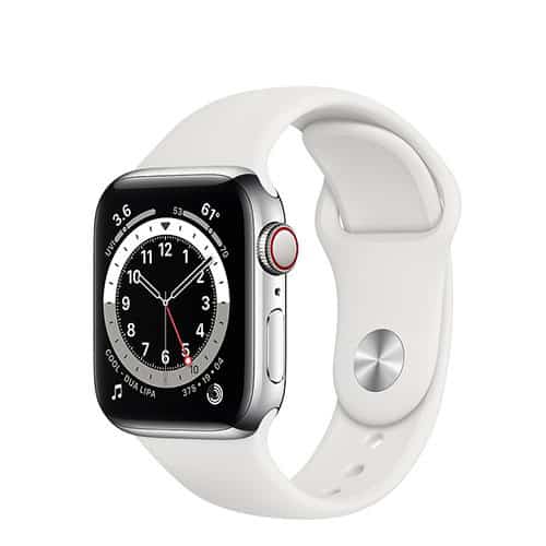 33108 - Apple Watch S6 LTE 40mm - New - Viền thép dây cao su - Chính hãng VN A