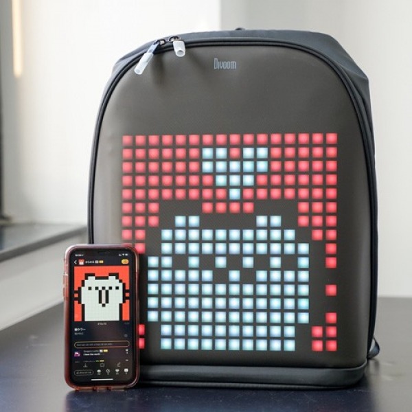 BLDVBLK1 - Balo Divoom Pixoo Backpack trang bị màn hình LED cực độc đáo