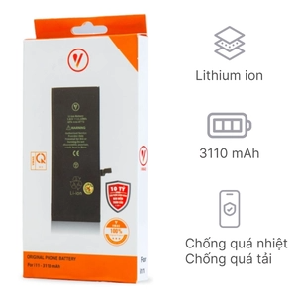 PV11 - Thay pin iPhone 11 chính hãng Vmas