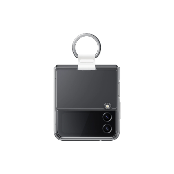 ZFLIP4-COVER-SILICONE-RING - Ốp lưng Trong suốt kèm Vòng đeo cho Galaxy Z Flip4