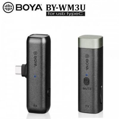 Micro không dây Boya kết nối qua cổng Type C -  BYWM3U