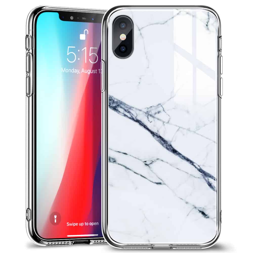 ES4NVJ - Ốp ESR MARBLE GLASS FOR IPHONE X Xs